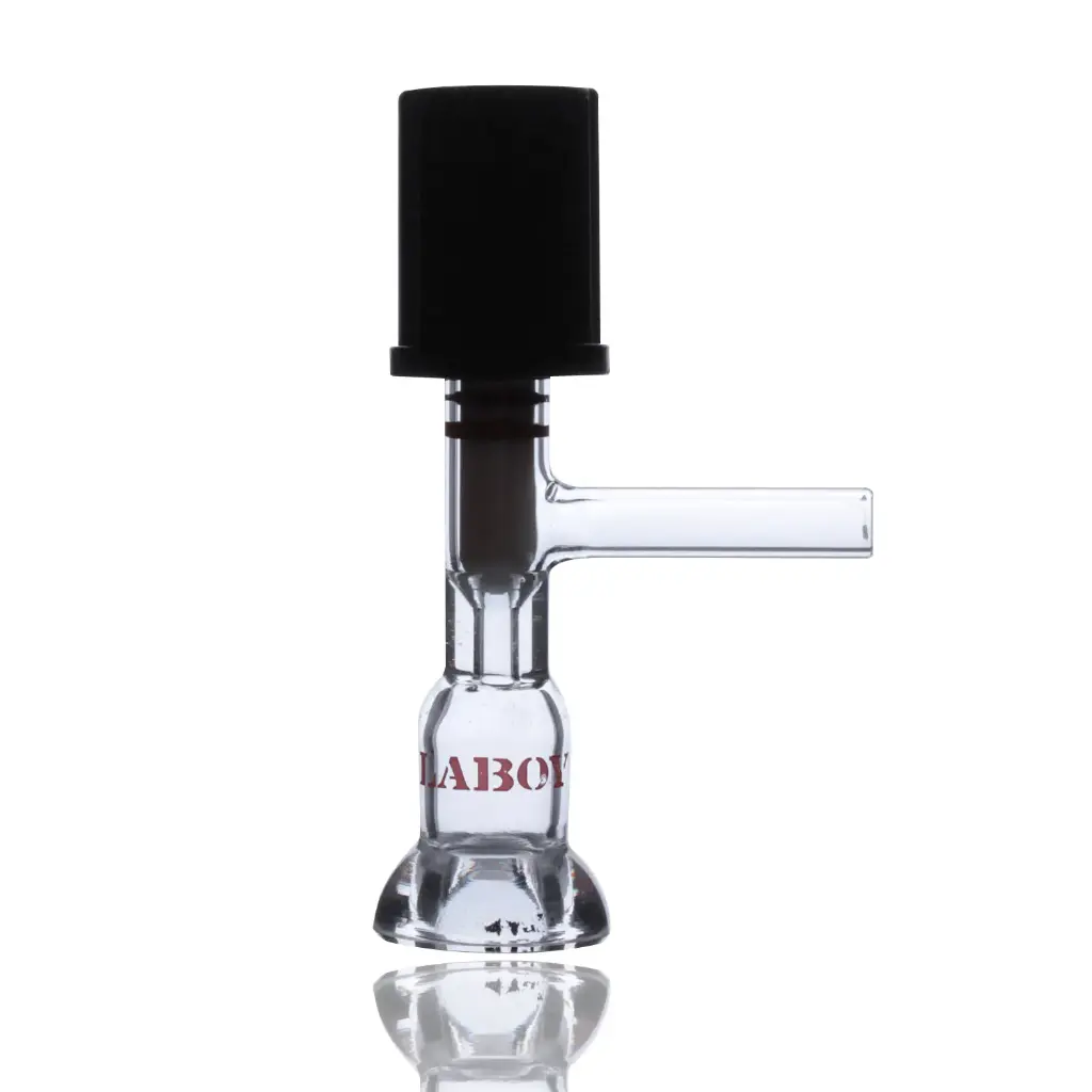 Laboy Glass Conneting Inlet Adapter With #15 O-Ring Joint &0-4Mm High Vacuum Valve