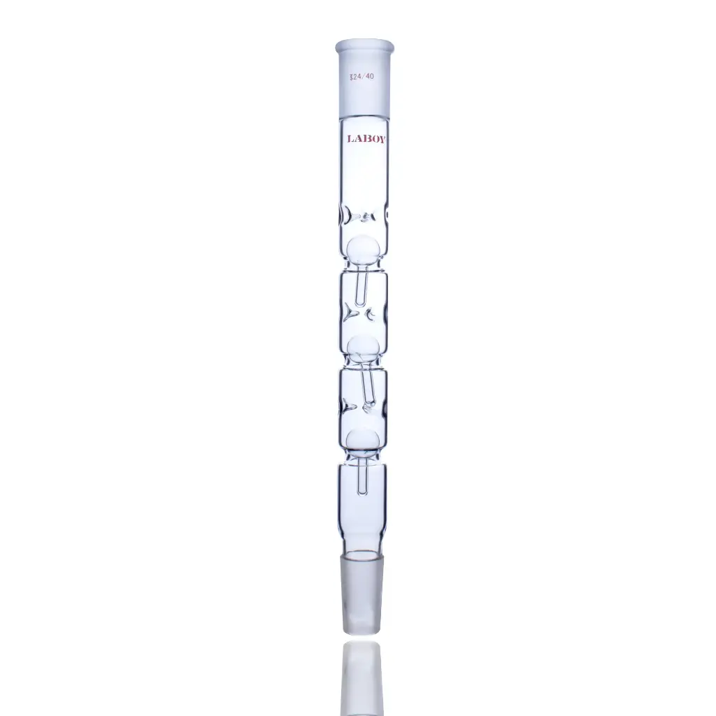 Laboy Glass Snyder Distillation Column With 24/40 Joints 300mm In Overall Height
