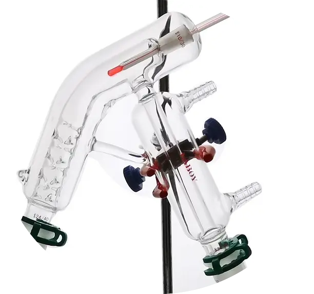 Laboy Glass 2000mL 24/40 Distillation Set Distilling Apparatus Organic Chemistry Lab Glassware Kit