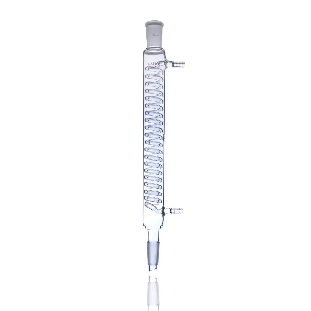Laboy Glass Coiled Condenser for Efficient Distillation and Reflux
