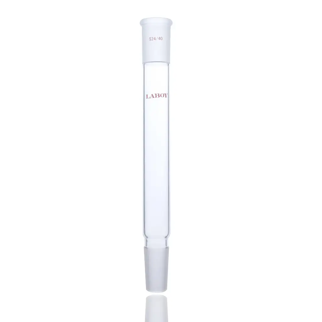 Laboy Glass Connecting Adapter With Top Outer Joints And Lower Inner Joint