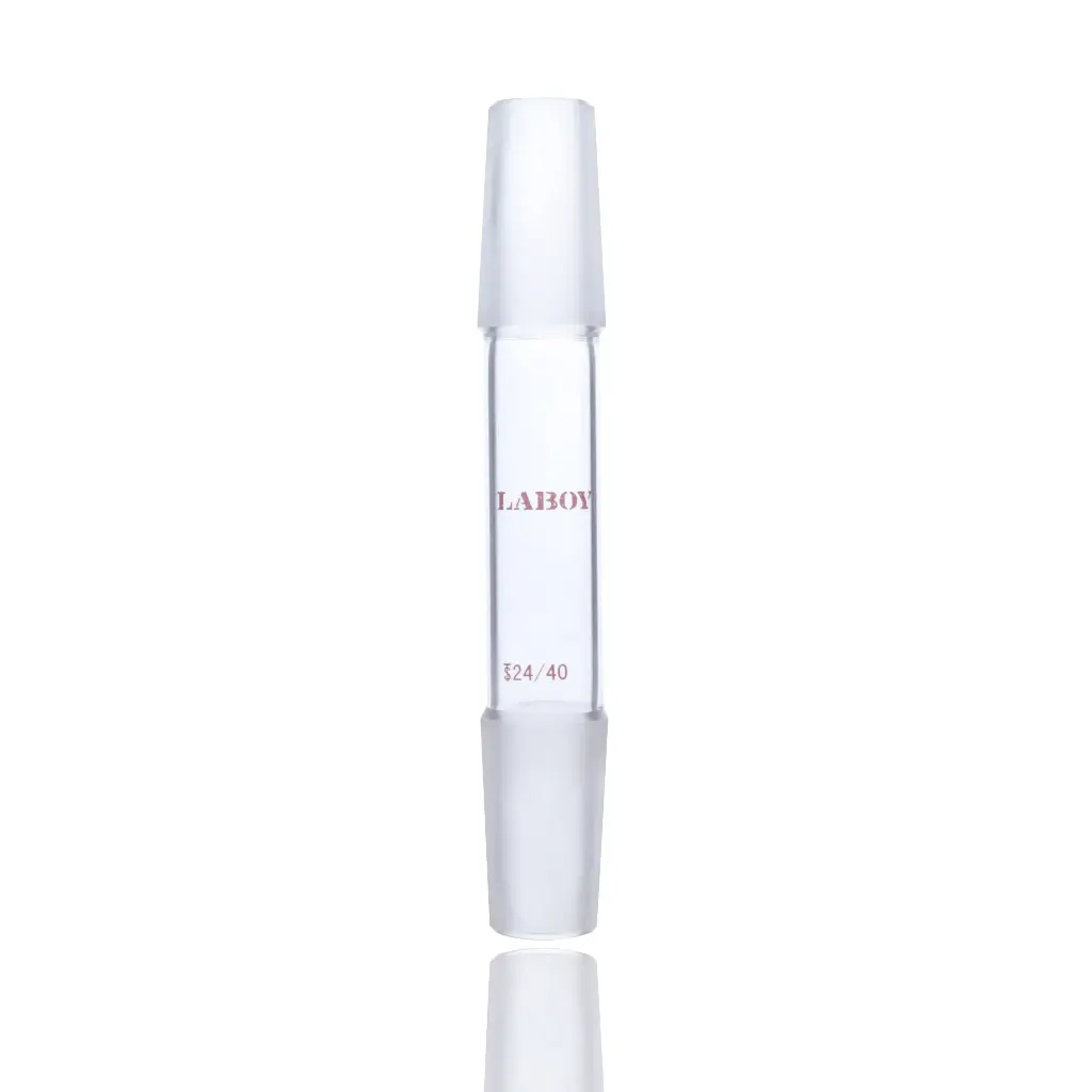 Laboy Glass Connecting Adapter With Two Inner Joint