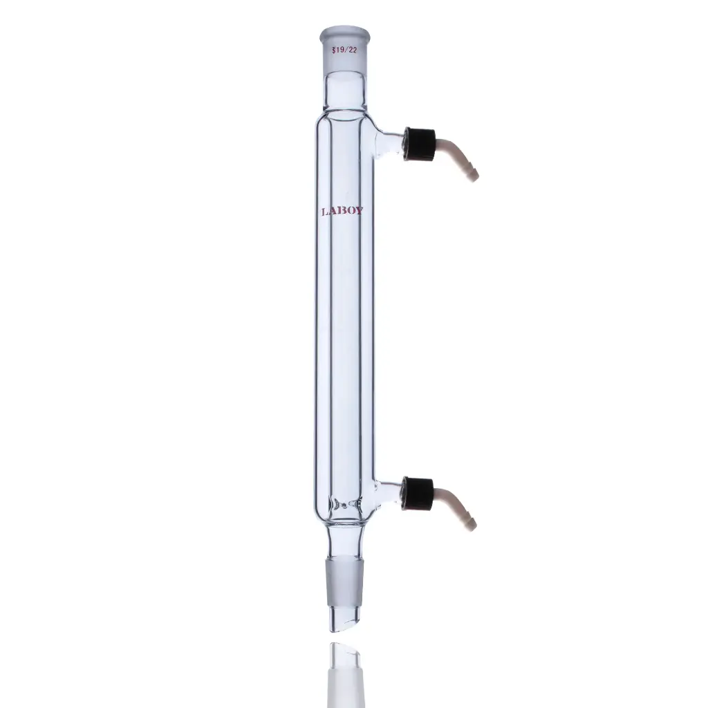 Laboy Glass Distillation Condenser With Removable Hose Connections