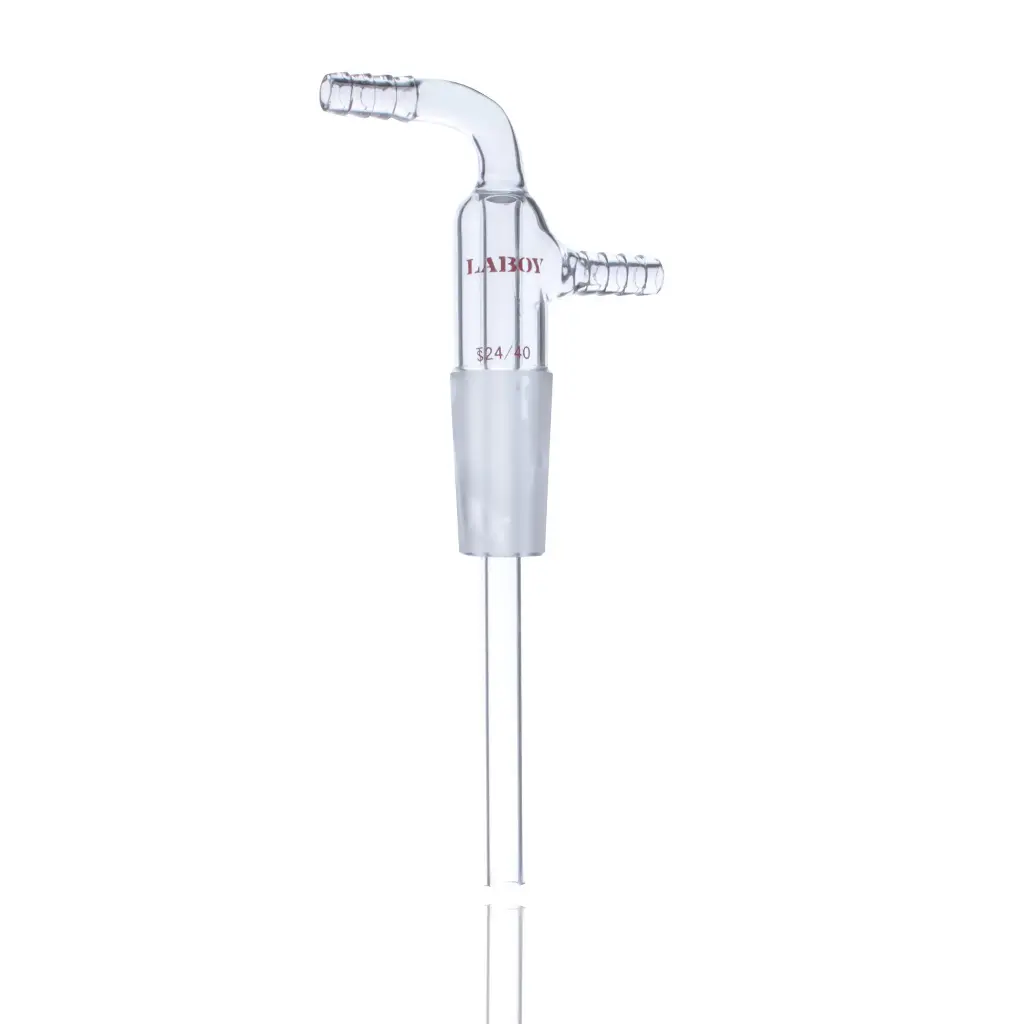 Laboy Glass Inlet Adapter for Precise Gas Introduction in Chemistry