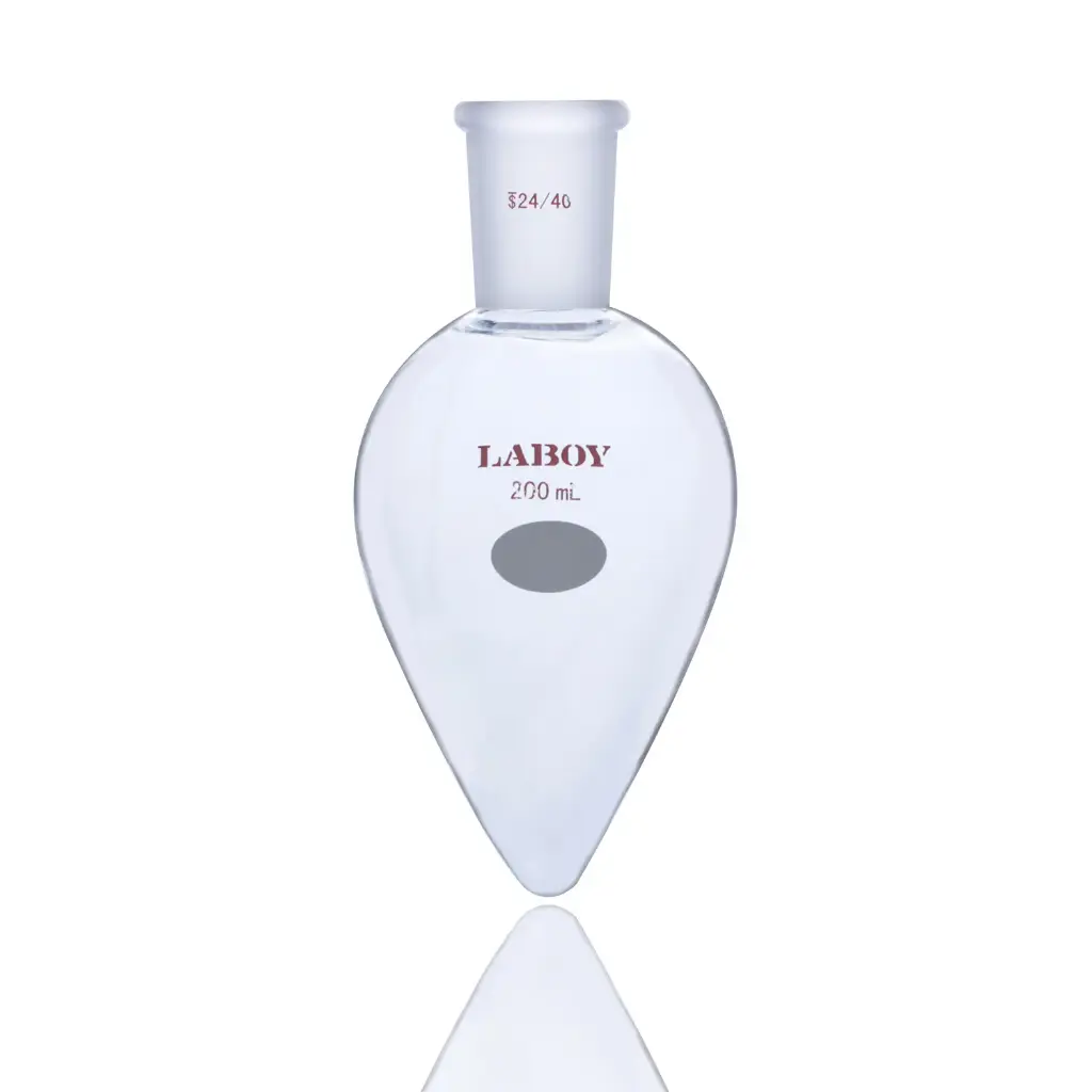 Laboy Glass Pear Shaped Boiling Flask For Small-Scale Distillation Apparatus