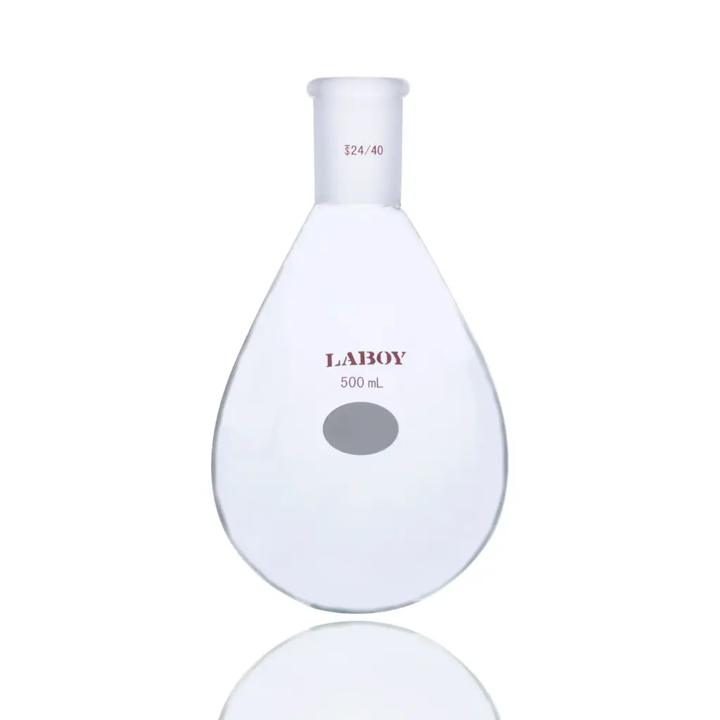 Laboy Glass Recovery Flask with Standard Taper Ground Glass Joint