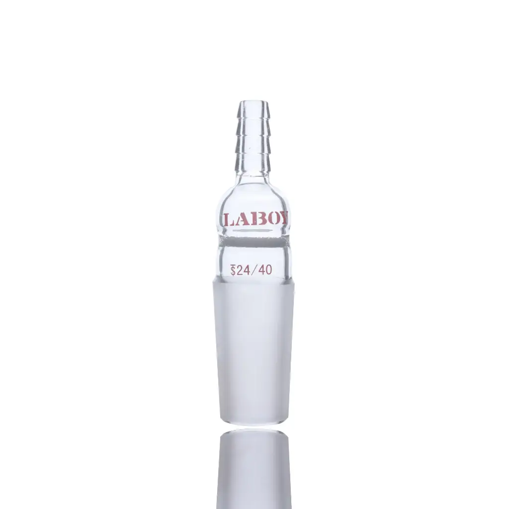 Laboy Glass Vacuum Adapter Straight With Inner Joint And Fritted Disc