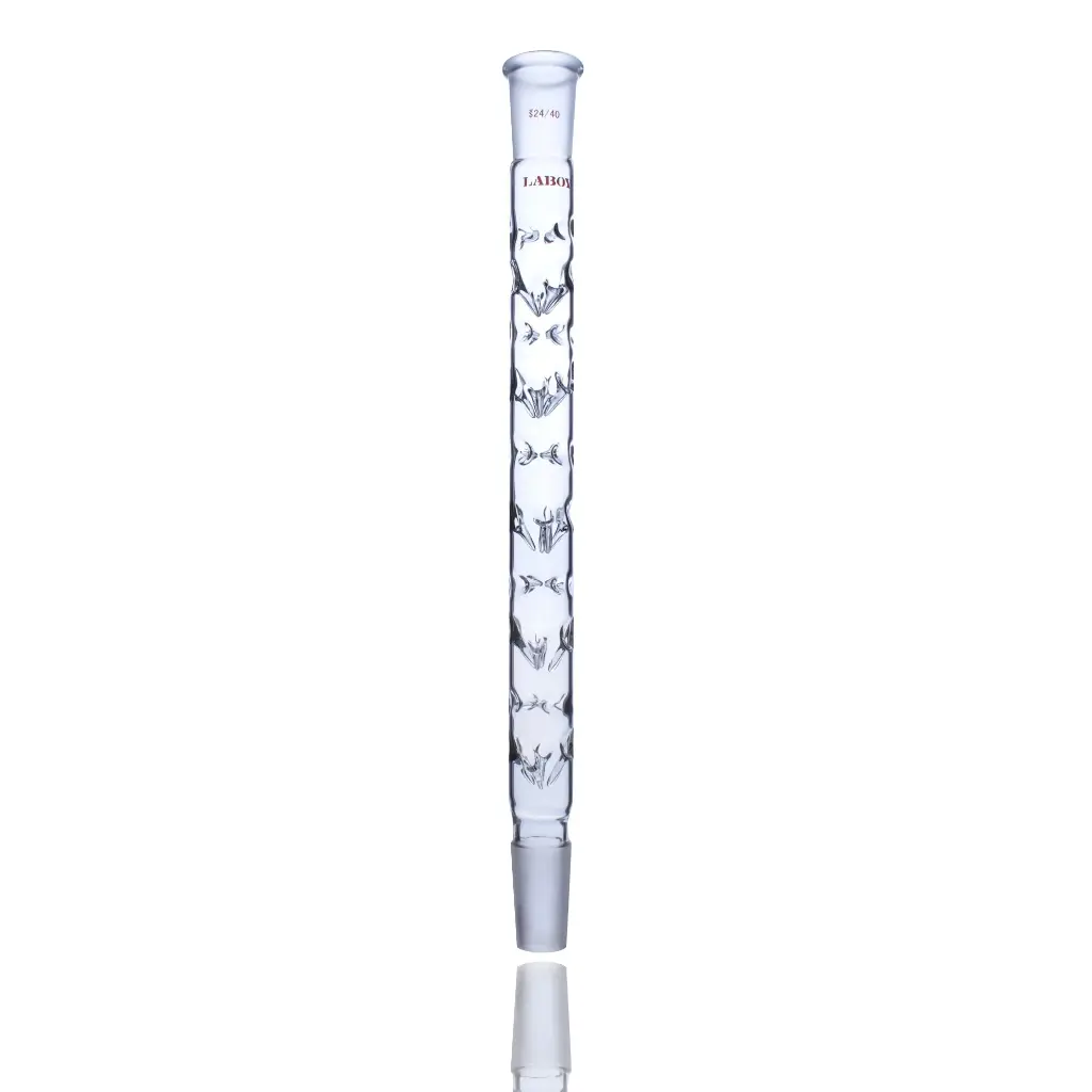 Laboy Glass Vigreux Fractionating Column for Organic Chemistry Fractional Distillation




