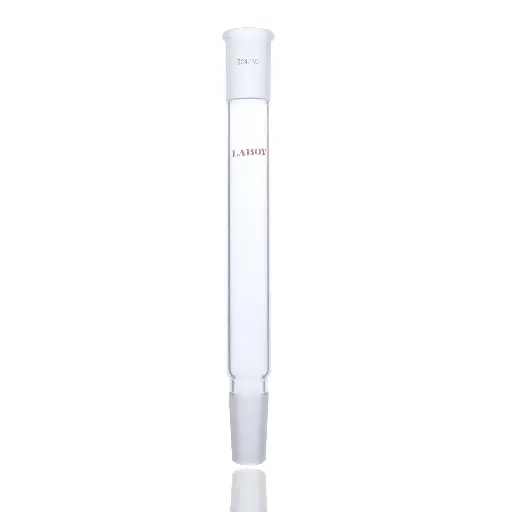 Laboy Glass Connecting Adapter With Top Outer Joints And Lower Inner Joint