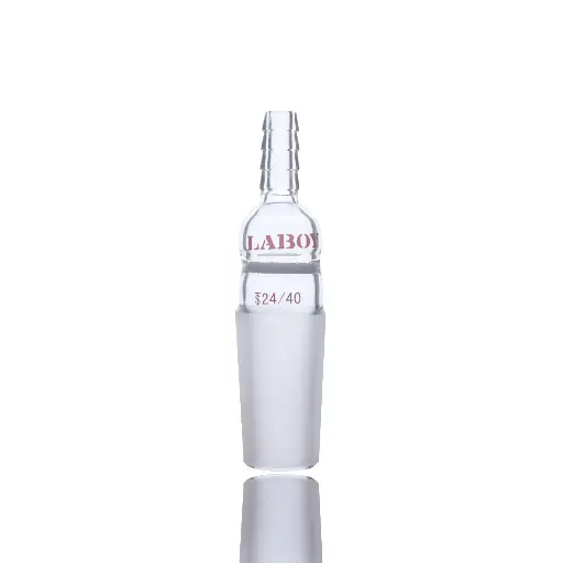 Laboy Glass Vacuum Adapter Straight With Inner Joint And Fritted Disc