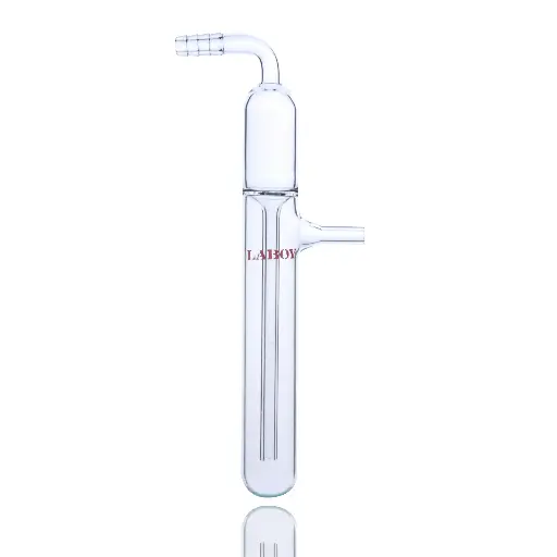 Laboy Glass Gas Bubbler with Mineral Oil for Inert Gas Monitoring and Pressure Relief