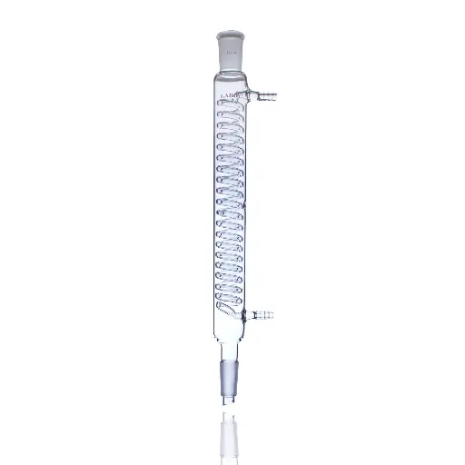 Laboy Glass Coiled Condenser for Efficient Distillation and Reflux