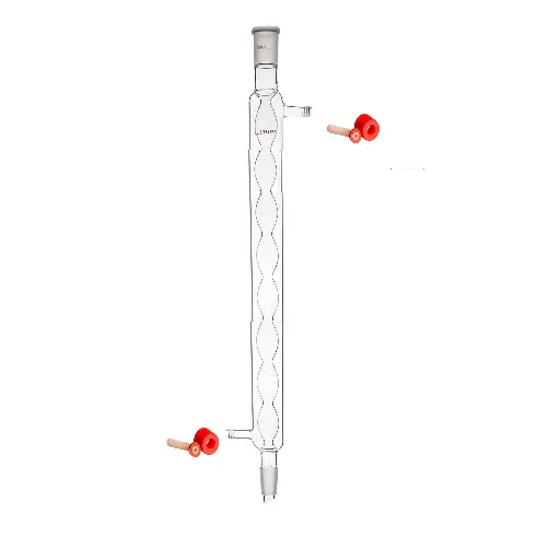 Laboy Glass Allihn Condenser for Efficient Vapor Condensation With Removable Hose Connections