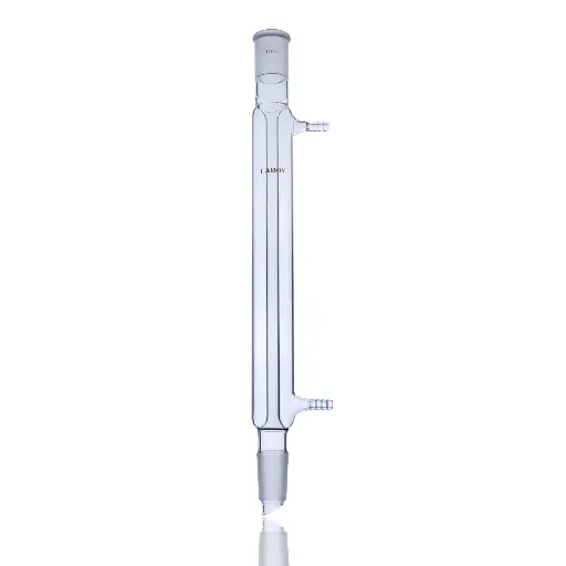 Laboy Glass Liebig Condenser With Removable Hose Connection for Distillation and Reflux