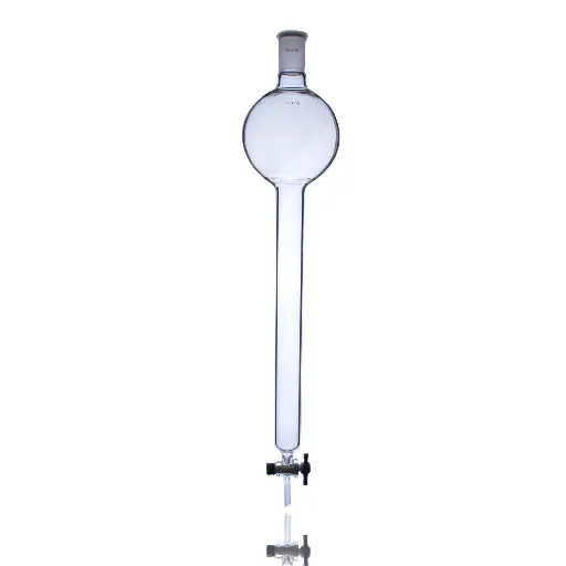 Laboy Glass Chromatography Column with PTFE Stopcock and Reservoir