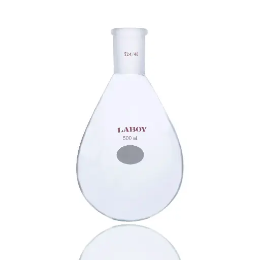 Laboy Glass Recovery Flask with Standard Taper Ground Glass Joint