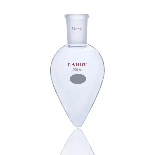 Laboy Glass Pear Shaped Boiling Flask For Small-Scale Distillation Apparatus