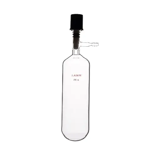 Laboy Glass Schlenk Tube with High Vacuum Valve and Side-Arm