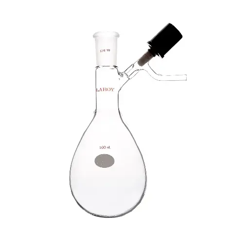 Laboy Glass Modified Schlenk Flask with High Vacuum Valve - Precision Control for Schlenk Lines