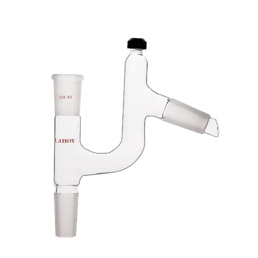 [HMA015803] Laboy Glass Distillation Adapter Claisen Thermometer With 24/40 Joints And Thermometer Cap