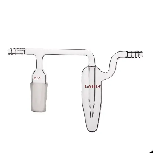 [HMA019201] Laboy Glass Bubbler Adapter With Mineral Oil Bubbler With 24/40 Joint And 10mm Hose Connections