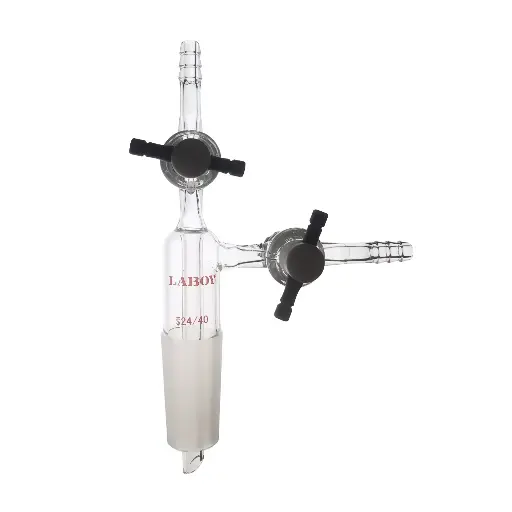 [HMA120003] Laboy Glass Vacuum Transfer Adapter 24/40 Glass Joint Lab Glassware Laboy Glass