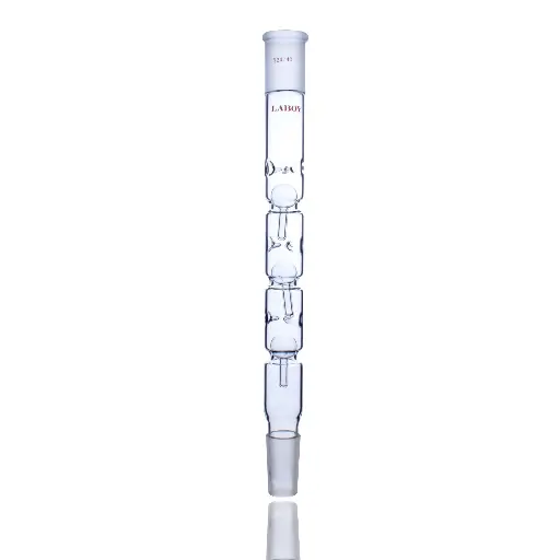 [HMCD3001] Laboy Glass Snyder Distillation Column With 24/40 Joints 300mm In Overall Height