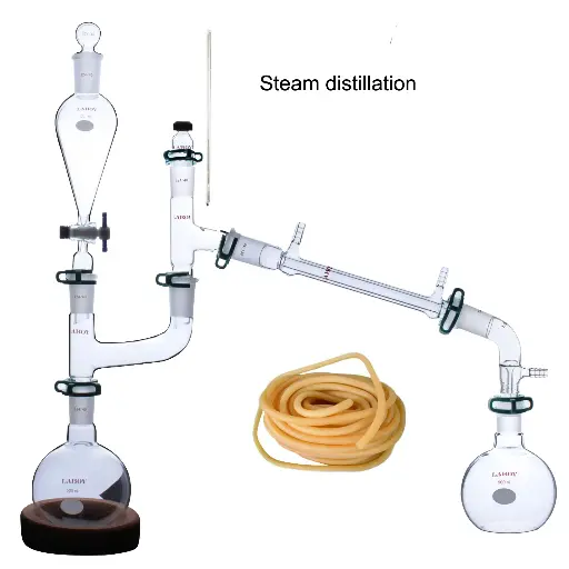 [HMK21] Laboy Glass Internal Steam Distillation Apparatus Essential Oil Extraction Set (22 items)