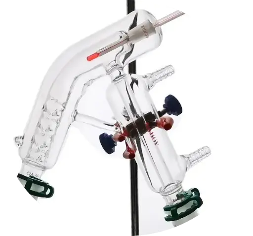 [HMK37] Laboy Glass 2000mL 24/40 Distillation Set Distilling Apparatus Organic Chemistry Lab Glassware Kit
