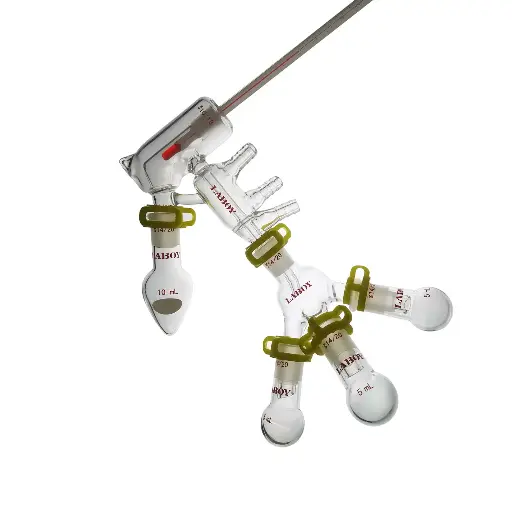 [LBSPDA] Laboy Glass Micro Short Path Distillation Apparatus Set 14/20 Chemistry Distilling Lab Glassware Kit